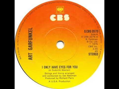 UK New Entry 1975 (221) Art Garfunkel - I Only Have Eyes For You