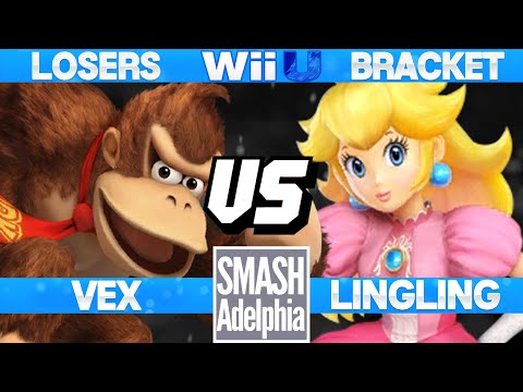 Smashadelphia 2 - Vex Kasrani (Donkey Kong) vs LingLing (Peach) - SSB4 Losers - Smash Wii U