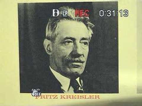 Fritz Kreisler plays his Caprice Viennois Op# 2
