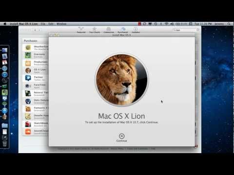 comment installer lion os x