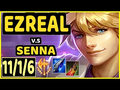 STITCH (EZREAL) vs SENNA - 11/1/6 KDA BOTTOM ADC GAMEPLAY - KR Ranked GRANDMASTER