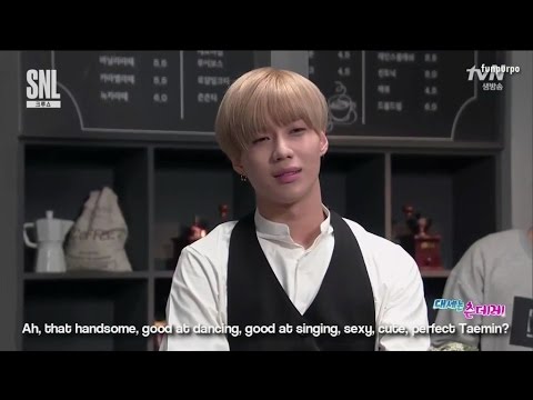 [ENG] 160227 Taemin SNL Korea - [Tsundere Cafe] part 3