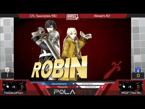 CFL Smackdown 190 Smash 4 - FireEmblemPeach (Robin) vs WSGP | KingWill (Sonic) - Winners R2
