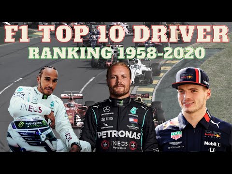 Top 10 Formula One 10 Driver Ranking from 1958-2020