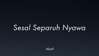 Alyah - Sesal Separuh Nyawa (Lirik)