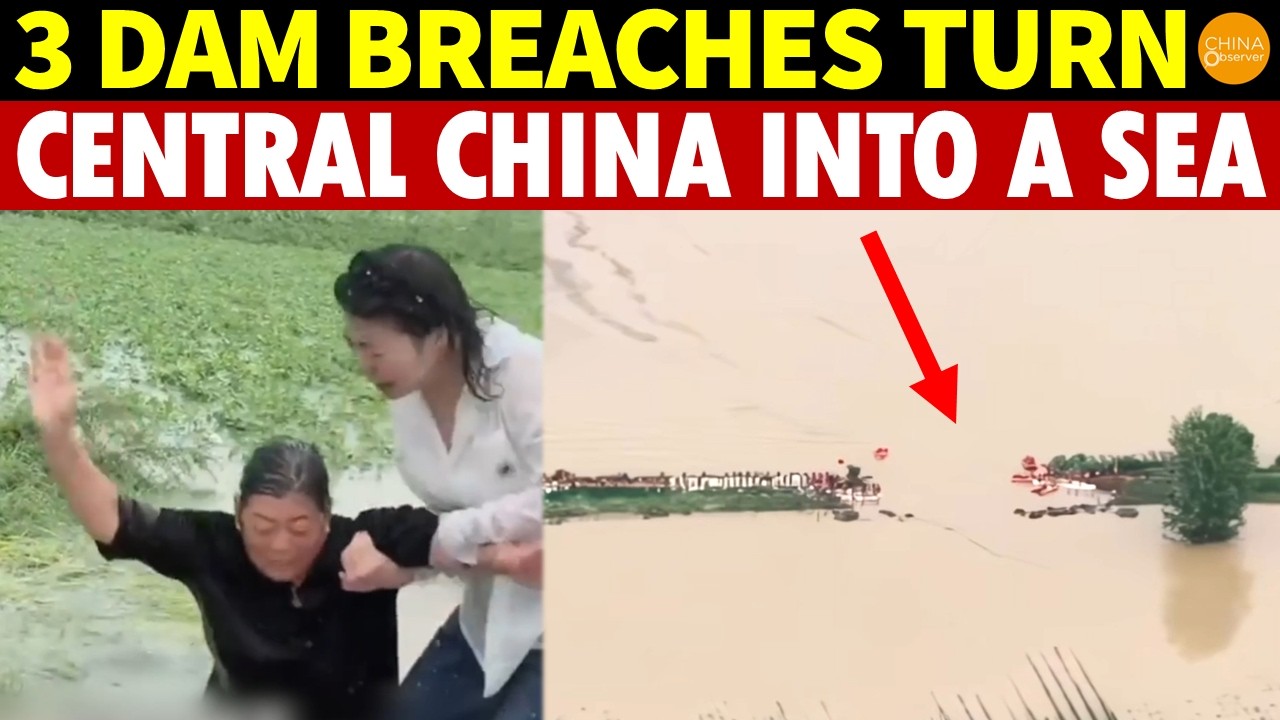 3 Dam Breaches Turn Central China Into A Sea, Hundreds Of Villages Lost, Millions Forced To Escape