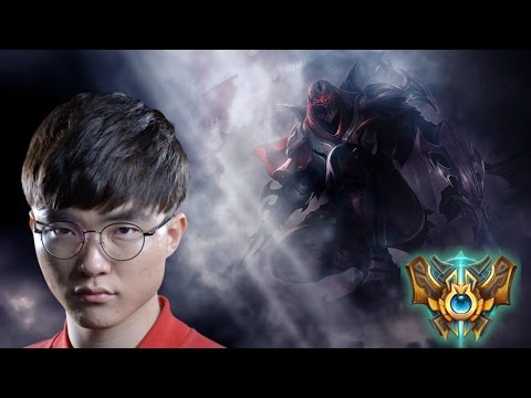 SKT T1 FAKER SoloQ playing ZED MIDlane vs TALON CROWN & BANG KALISTA Ranked Challenger Korea.