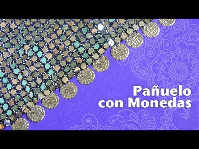 Vídeo relacionado con Boland 00460 - Pañuelo para la cabeza de bailarina del vientre, bandana con lentejuelas y monedas, adivina, pirata lady, disfraz, carnaval, fiesta temática