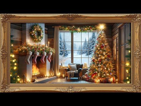 Living Room Christmas – Frame TV Art 4K