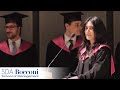 Commencement Speech 2012 Full Time MBA SDA Bocconi