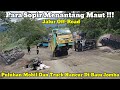 Sopir Menantang Maut Terekam Jelas Mobil Dan Truck Hancur Di Batu Jomba