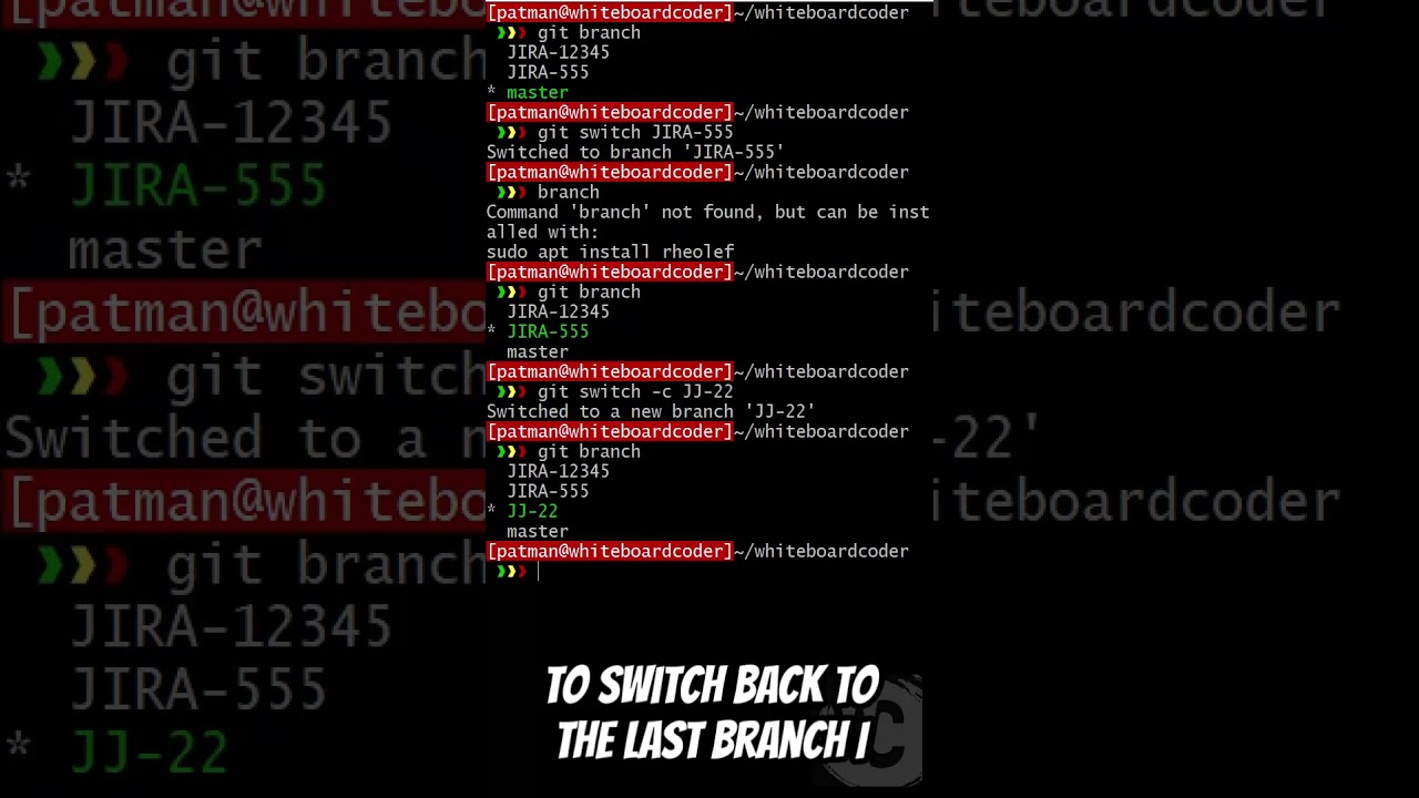 git: switch  #coding #linux #linuxtutorials #linuxcommandlinetutorial #ubuntu #sysadmin
