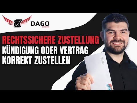 Dokumentierte Zustellung: Rechtssichere Zustellung von einer Kündigung per Bote | DAGO Express