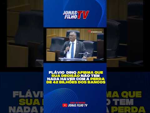 Flávio Dino afirma não interferir em perca de valor de mercado dos bancos. #noticias #política