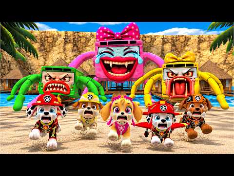 RUN FAST, PAW PATROL!😱THE MONSTER BUS FAMILY IS CHASING YOU in Gmod! | Episode 46, Part 4#garrysmod