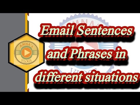 Email sentences and phrases | Learn English | Amna's Vlogs |