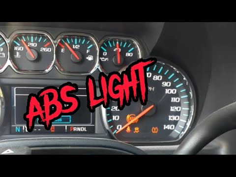 2017 Chevy Silverado ABS and Traction Control Light On