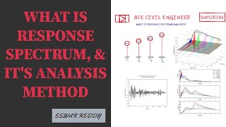 RESPONSE SPECTRUM ANALYSIS METHOD | EARTHQUAKE ENGINEERING | CIVIL ENGINEERING