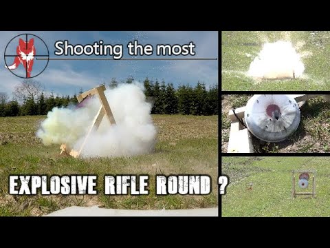 Rifle vs explosive flashpowder ? A day at the range, shooting semi-auto AR, shotguns and rifles.