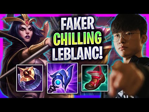 FAKER CHILLING WITH HIS LEBLANC! - T1 Faker Plays Leblanc Mid vs Akali! | Season 2023