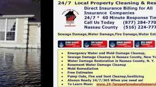 preview picture of video 'Flooded Basement Old Westbury NY Flood Damage Clean Up 11568'