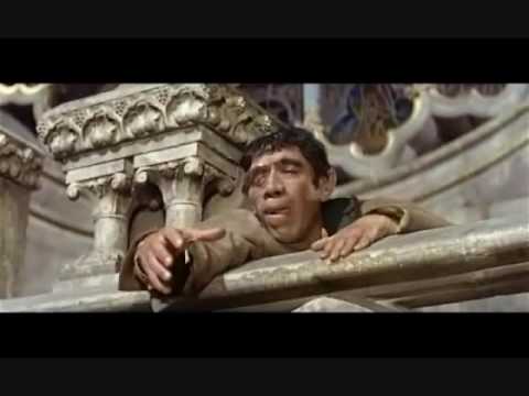 Notre Dame in Paris-Quasimodo kills Claude Frollo