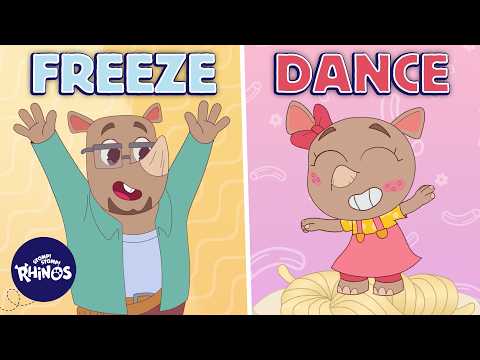 Freeze Dance! Noodle Song for Kids | Stomp! Stomp! Rhinos! - Kids (0-4), Kingdom Kids Zone - Stomp! Stomp! Rhinos!