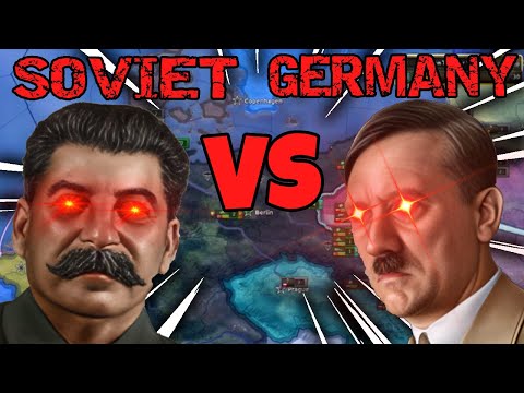 SUPER Buffed Germany Vs SUPER Buffed Soviet?! - Hoi4 Timelapse