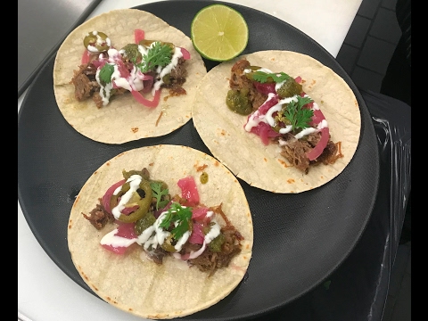 Learn how to make pork carnitas tacos
