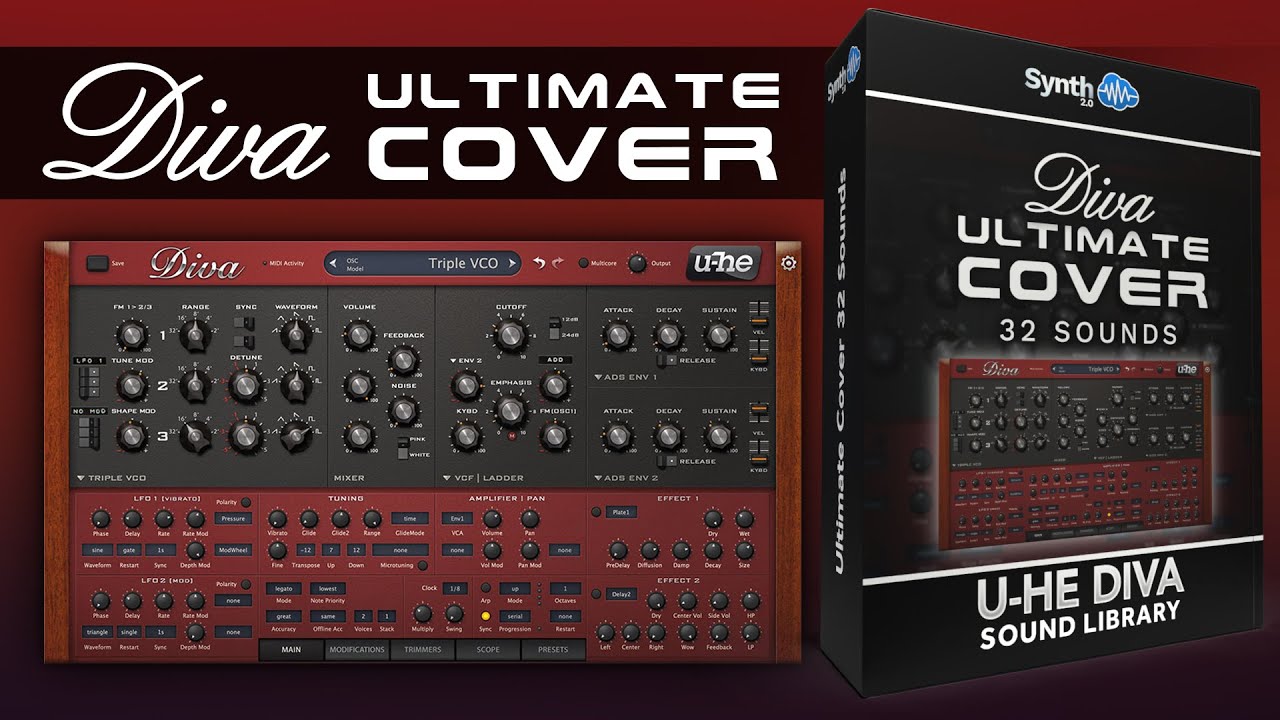 DRS068 - Ultimate Cover Sounds - U-HE Diva ( 48 presets ) - Video Preview 1