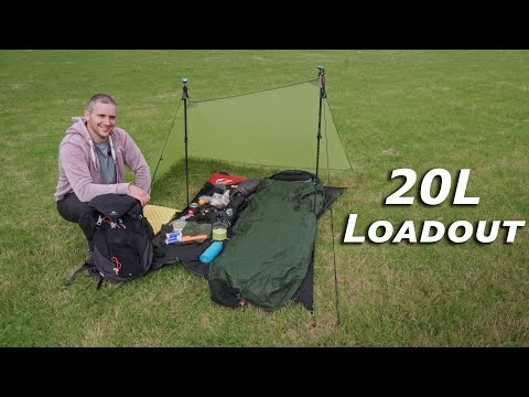 20L CAMPING KIT LOADOUT | Quechua MH500 20 Litre Backpack Decathlon