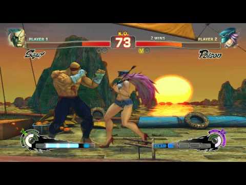 USFIV Sagat Ultra 1 Corner Glitch Against Poison
