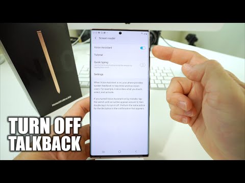 How to Disable / Turn OFF TalkBack on a Samsung Galaxy Note 20