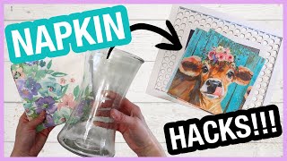 🤯 YOU WON’T BELIEVE WHAT I MADE WITH $1 NAPKINS | Spring and Easter CRAFTS!