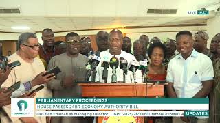 24-Hour Economy Authority Bill Approved — What It Means for Ghana | Parliamentary Proceedings