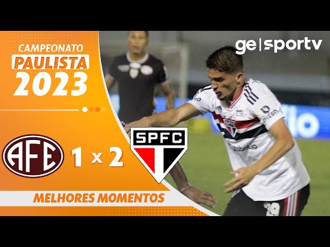 Gols e lances de Ferroviária-SP x São Paulo