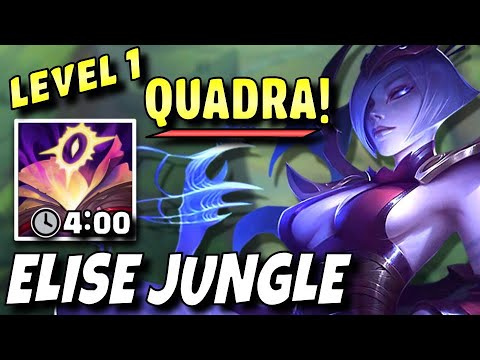 4 MINUTE MEJAI'S in Challenger! *INSANE LEVEL 1 INVADE*  Elise Jungle