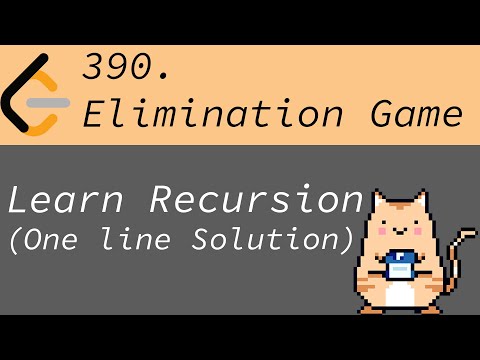 Leetcode Medium 390, Elimination Game, One line Python solution