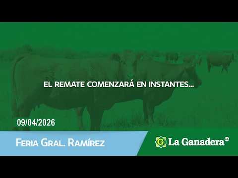 Remate de Hacienda Coop. LA GANADERA -  Gral. Ramírez -  Jueves 09 de Abril de 2026.