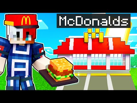 I Opened A McDonalods 🍔 With @NYGamerOfficial in Minecraft !!