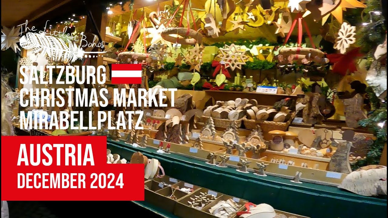 Take a virtual stroll across Mirabellplatz Christmas Market.