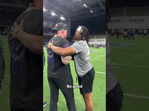 Meeting a childhood hero 🥹 | #Undertaker #Big12FB #ProDay