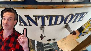 ⛵️ DIY Sailboat ROTTEN Transom Fix | ANTIDOTE's soggy backside get's a facelift!