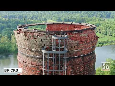 Brick Chimney Drone Inspection & Demolition