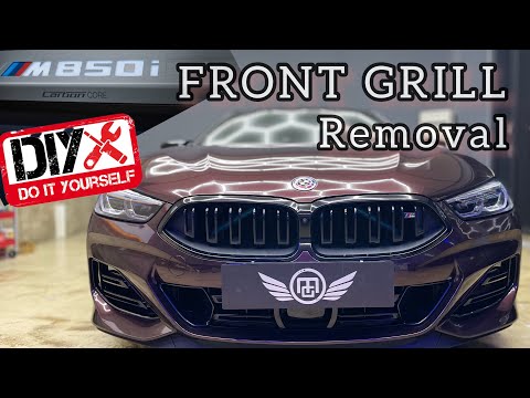 BMW 8 series front grill removal