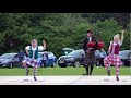 Scottish Sword Dance display by young Highland Dancers during Pitlochry Highland Nights July 2022