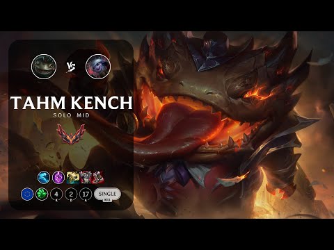Tahm Kench Mid vs Tristana - EUW Grandmaster Patch 13.6