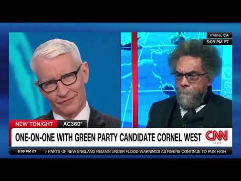 Cornel West with Anderson Cooper on CNN.