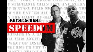 Rhyme Scheme | Eminem, Tech N9ne &amp; Kaliko on Speedom