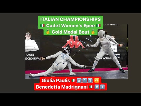 Italian Championships 2022 CWE - GOLD - Giulia Paulis v Benedetta Madrignani